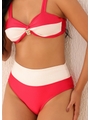 BIQUÍNI TOP BICOLOR CALCINHA TALA VERMELHO COLEÇÃO NÁUTICA - 3