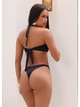 BIQUÍNI TOP ORGANIC CALCINHA ASA DELTA PRETO COLEÇÃO PARATI - 2
