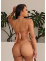 BIQUÍNI TOP ARGOLA CALCINHA DE AMARRAR BRONZE COLEÇÃO ATLÂNTICA - 2