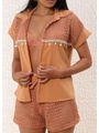 SAÍDA DE PRAIA CONJUNTO CAMISA E SHORT BRONZE COLEÇÃO CELEBRATION gih3 - 3