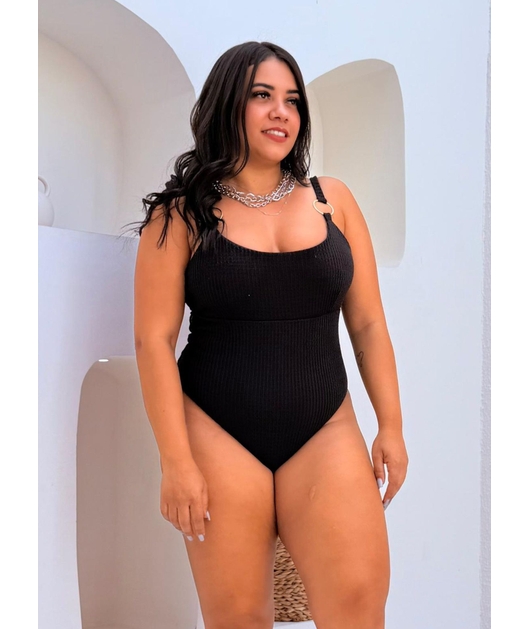 MAIÔ ALÇAS COM ARGOLA PRETO COLEÇÃO SARDENHA