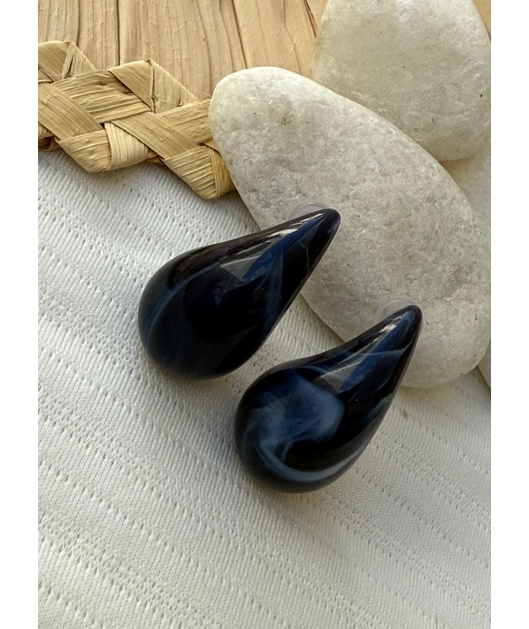 ACESSÓRIO DE PRAIA BRINCO ESFERA AZUL MARINHO