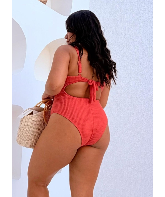 MAIÔ ALÇAS COM ARGOLA CORAL COLEÇÃO SARDENHA