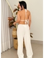 SAÍDA DE PRAIA CALÇA NO CHIFFON OFF WHITE - 2