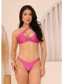 BIQUÍNI TOP NULA MANGA CALCINHA BRONZE ROSA COLEÇÃO VERANO COMB M27 - 1