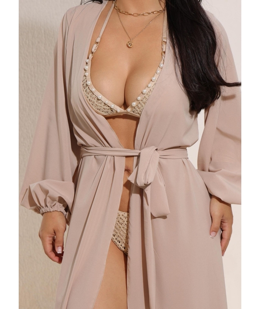 SAÍDA DE PRAIA LONGA NA SEDINHA NUDE COLEÇÃO CELEBRATION