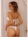 BIQUÍNI TOP CONCHA CALCINHA DE AMARRAR BRANCO COLEÇÃO PUNTA CANA - 2