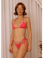 BIQUÍNI CORTININHA GRIPIR CALCINHA DE AMARRAR CORAL COLEÇÃO PUNTA CANA - 1