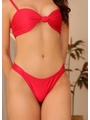 BIQUÍNI TOP NÓ CALCINHA STRAPPY VERMELHO COLEÇÃO COR DO PECADO - 3