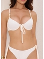 BIQUÍNI MEIA TAÇA CALCINHA DE AMARRAR BRANCO COLEÇÃO PÉROLA - 3