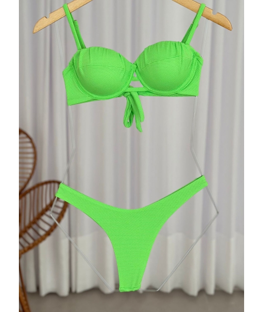 BIQUÍNI MEIA TAÇA CALCINHA ASA DELTA VERDE NEON COLEÇÃO NEON