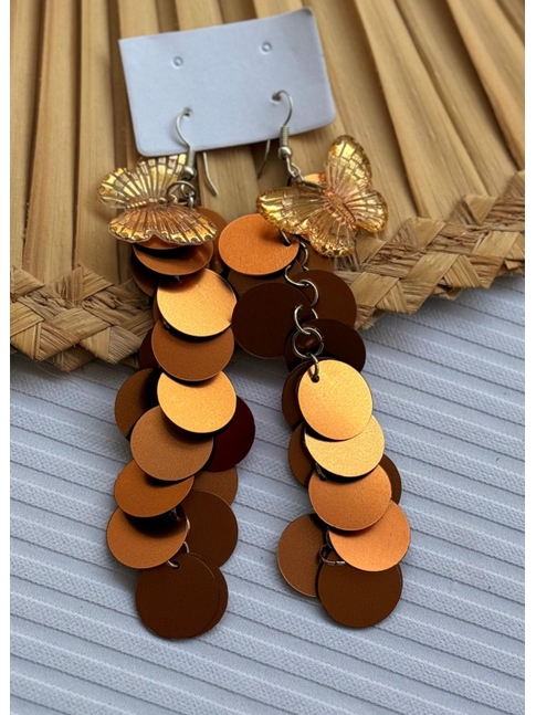 ACESSÓRIO BRINCO BORBOLETA COBRE