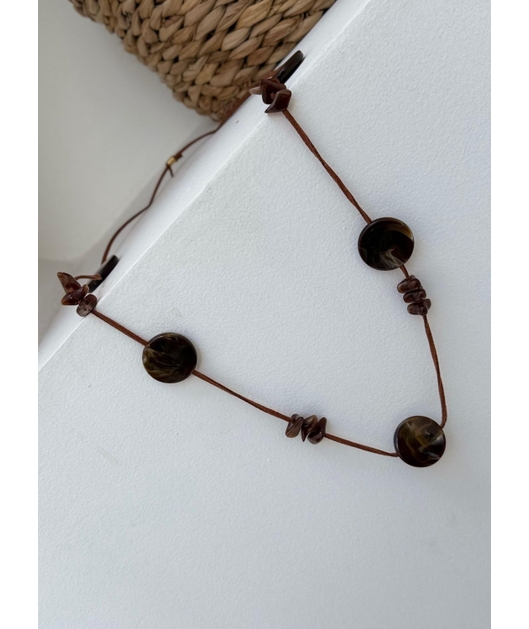 ACESSÓRIO DE PRAIA CORDÃO MARROM