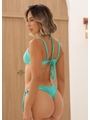 BIQUÍNI ARO INTEIRO ELO CALCINHA DE AMARRAR VERDE COLEÇÃO CARIBE 3108 - 2