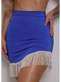 SAÍDA DE PRAIA MINI SAIA FRANJA AZUL BIC COLEÇÃO BRASIL RAIZ - 3