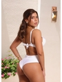 BIQUÍNI MEIA TAÇA CALCINHA ALTA BRANCO COLEÇÃO VERANEIO - 2