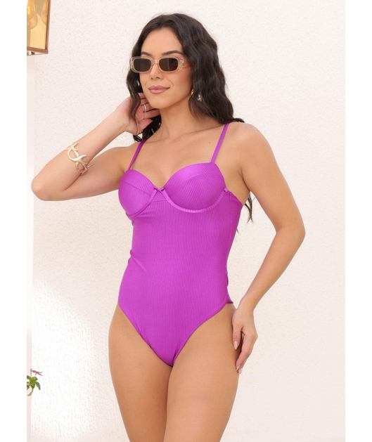 MAIÔ MEIA TAÇA TRADICIONAL ROXO FÚCSIA COLEÇÃO SUNSET