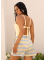 SAÍDA DE PRAIA SHORT LISTRA AMARELA COLEÇÃO CANDY COLOR - 2