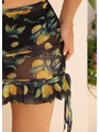 SAÍDA DE PRAIA MINI SAIA NO TULE ESTAMPA LIMONE NERO COLEÇÃO FRUIT - 3