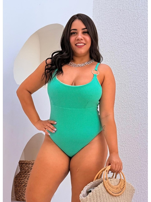 MAIÔ ALÇAS COM ARGOLA VERDE COLEÇÃO SARDENHA