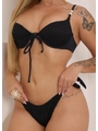 BIQUÍNI MEIA TAÇA CALCINHA DE AMARRAR PRETO COLEÇÃO PÉROLA - 3