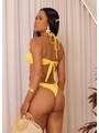 BIQUÍNI TOP CONCHA CALCINHA DE AMARRAR AMARELO COLEÇÃO PUNTA CANA - 2