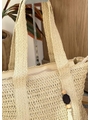 BOLSA TOTE CLÁSSICA PALHA OFF WHITE - 2