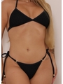 BIQUÍNI TOP CROCHÊ CALCINHA DE AMARRAR PRETO COLEÇÃO ILHABELA - 3