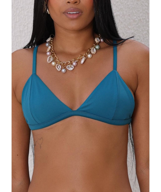 BIQUÍNI REGULADOR CALCINHA EMPINA BUMBUM TURQUESA COLEÇÃO MACRAMÊ