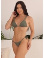 BIQUÍNI CORTININHA CRUZADO CALCINHA DE AMARRAR VERDE COLEÇÃO FLUIR - 1