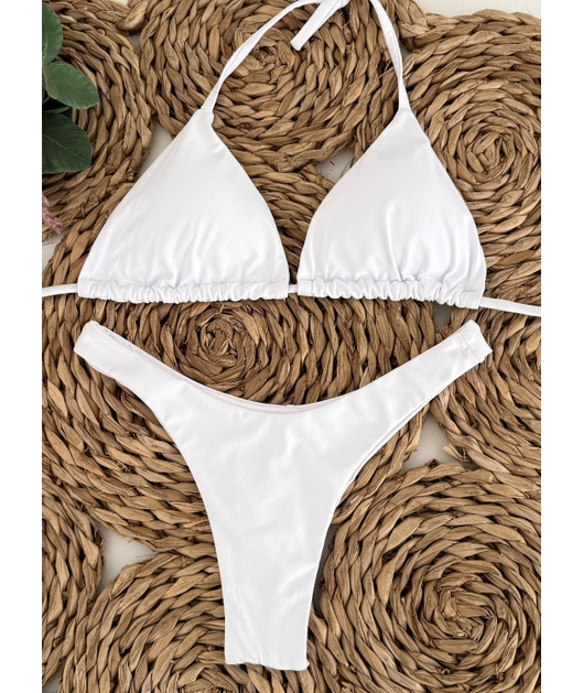 BIQUÍNI CORTININHA CALCINHA ASA DELTA BRANCO COLEÇÃO CALIENTE COMB DRICA