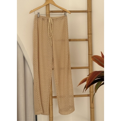 SAÍDA DE PRAIA CALÇA NO CROCHÊ NUDE