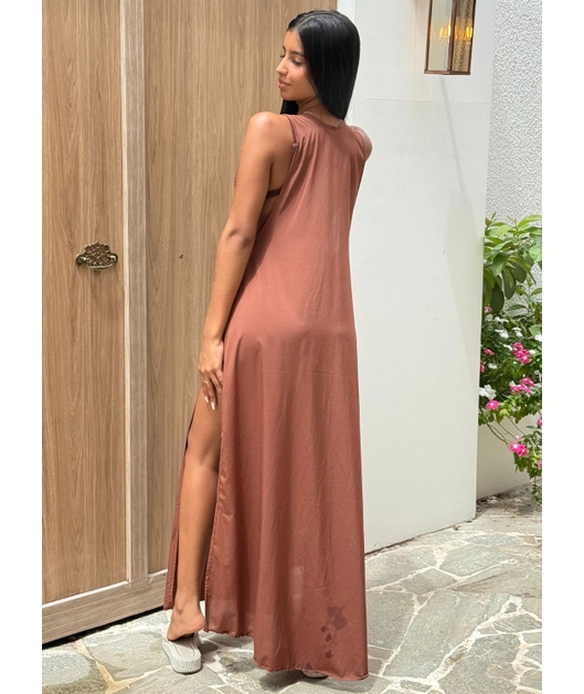 SAÍDA DE PRAIA LONGA HARMONIA TERRACOTA COLEÇÃO ISA