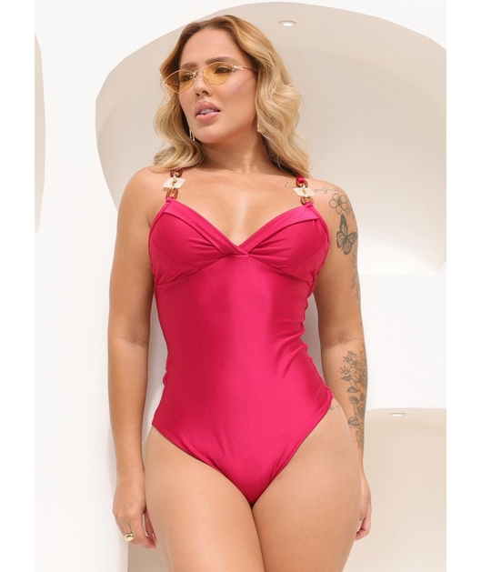 MAIÔ ELOS DECOTE V MARSALA COLEÇÃO MAREIA