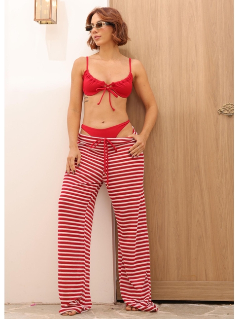 SAÍDA DE PRAIA CALÇA VERMELHO 1411