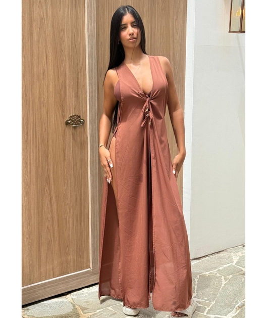 SAÍDA DE PRAIA LONGA HARMONIA TERRACOTA COLEÇÃO ISA