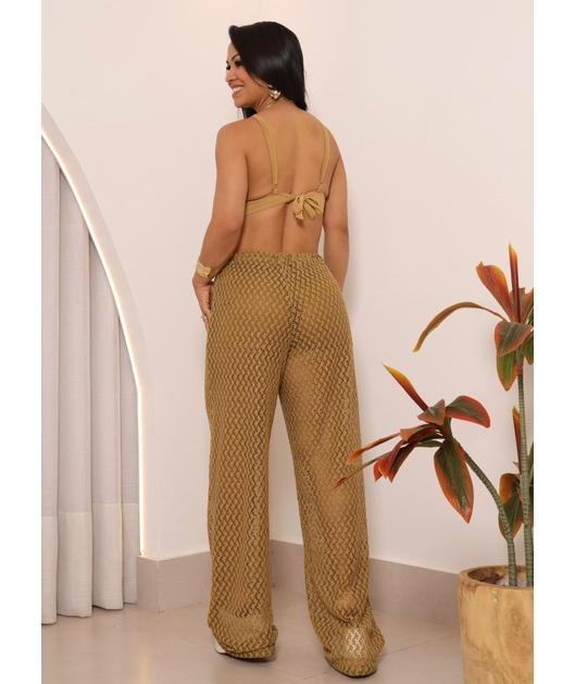 SAÍDA DE PRAIA CALÇA NO CROCHÊ MEL COLEÇÃO ILHABELA