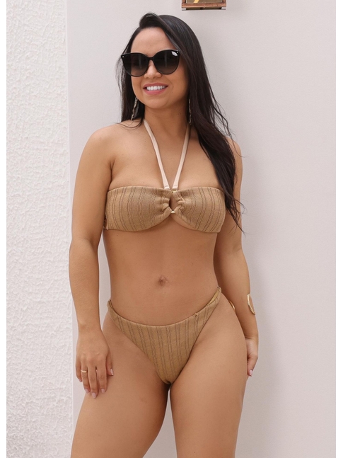 BIQUÍNI TOP ORGANIC CALCINHA ASA DELTA NUDE COLEÇÃO PARATI