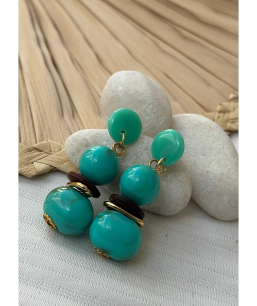 ACESSÓRIO DE PRAIA BRINCO VERDE ÁGUA