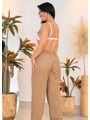 SAÍDA DE PRAIA CALÇA CROCHÊ CARAMELO TDV845 - 2