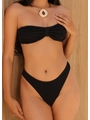 BIQUÍNI TOP TOMARA QUE CAIA CALCINHA ASA DELTA PRETO COLEÇÃO FRUIT - 3