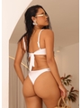 BIQUÍNI TOP NÓ CALCINHA STRAPPY BRANCO COLEÇÃO COR DO PECADO - 2