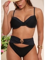 BIQUÍNI MEIA TAÇA CALCINHA ALTA PRETO COLEÇÃO VERANEIO - 3