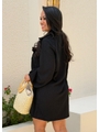 SAÍDA DE PRAIA CAMISA TEXTURIZADA PRETA 0104 - 2