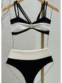 BIQUÍNI TOP BICOLOR CALCINHA TALA PRETO COLEÇÃO NÁUTICA - 4