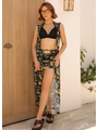 SAÍDA DE PRAIA CONJUNTO CAPA COM SAIA ESTAMPA LIMONE NERO COLEÇÃO FRUIT - 1