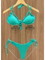 BIQUÍNI ARO INTEIRO ELO CALCINHA DE AMARRAR VERDE COLEÇÃO CARIBE 3108 - 3