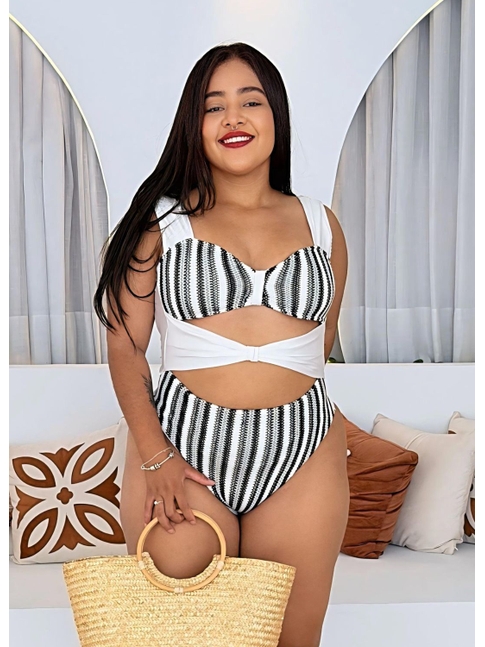 MAIÔ RECORTES BRANCO COLEÇÃO MARINE