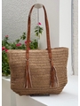 BOLSA DE PALHA GRANDE BEGE RUSTIC CHIC - 1