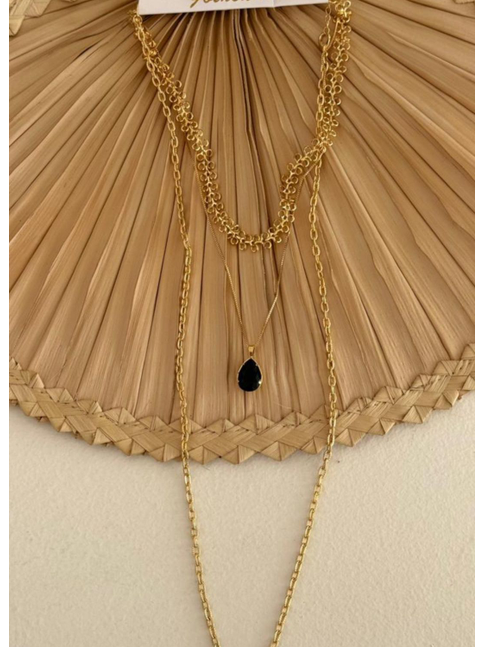 ACESSÓRIO DE PRAIA MIX COLAR DIAMANTE NEGRO